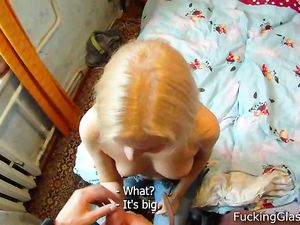 Take A Blonde Home And Get A Sexy POV Blowjob