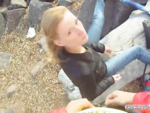 POV Public Fucking At The Beach And In A Bathroom