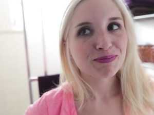 Tiny Teen In Braces Sucks A Big Cock Lustily